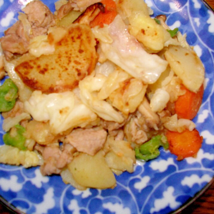 ガレット風野菜炒め じゃがいも入り レシピ 作り方 By おだまきちゃん 楽天レシピ ガレット風野菜炒め じゃがいも入り レシピ 作り方 By おだまきちゃん 楽天レシピ